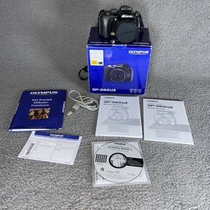 Olympus SP-565UZ 10MP Digital Camera with 20x Optical Zoom Tested and Working - Picture 1 of 11
