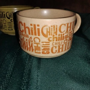 Retro MCM Vintage Becher Henkel Schale CHILI Orange Emaille -G - Bild 1 von 7