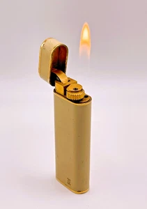 Cartier Vintage WORKING Oval Large Lighter Ivory Enamel w/Gold Trim early 1980s - Picture 1 of 16