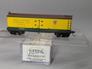 N scale Atlas # 41460 NORTH WESTERN 40' Woodside Reefer Car NWX 15305 - Picture 1 of 11