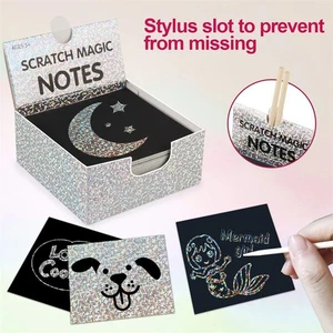 100 Sheets Scratch Art Paper Set-me - Picture 1 of 10