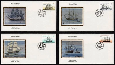 MICRONESIA, SCOTT # 23, C10-C12, COLORANO FDC COVERS SET - HISTORIC SHIPS 1985 - Image 1 of 4