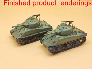 3D printing 1/72/87 us Sherman M4A3(105mm) HVSS‌ Unpainted model - Picture 1 of 6