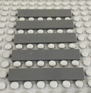 LEGO Five Dark Bluish Gray 1x6 Tile - Picture 1 of 1