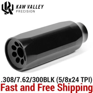 Kaw Valley Precision 3.25-Inch Magnum Linear Comp 5/8x24 TPI (308/7.62/300BLK ) - Picture 1 of 3