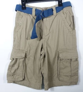 Canyon River Blues Cargo Shorts Boys 12 Adjustable Waistband Belted Cotton Beige - Picture 1 of 6