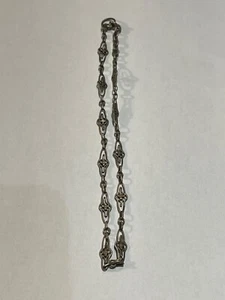 Bijoux Chaine en Argent Longueur 17cm (L44) - Picture 1 of 6