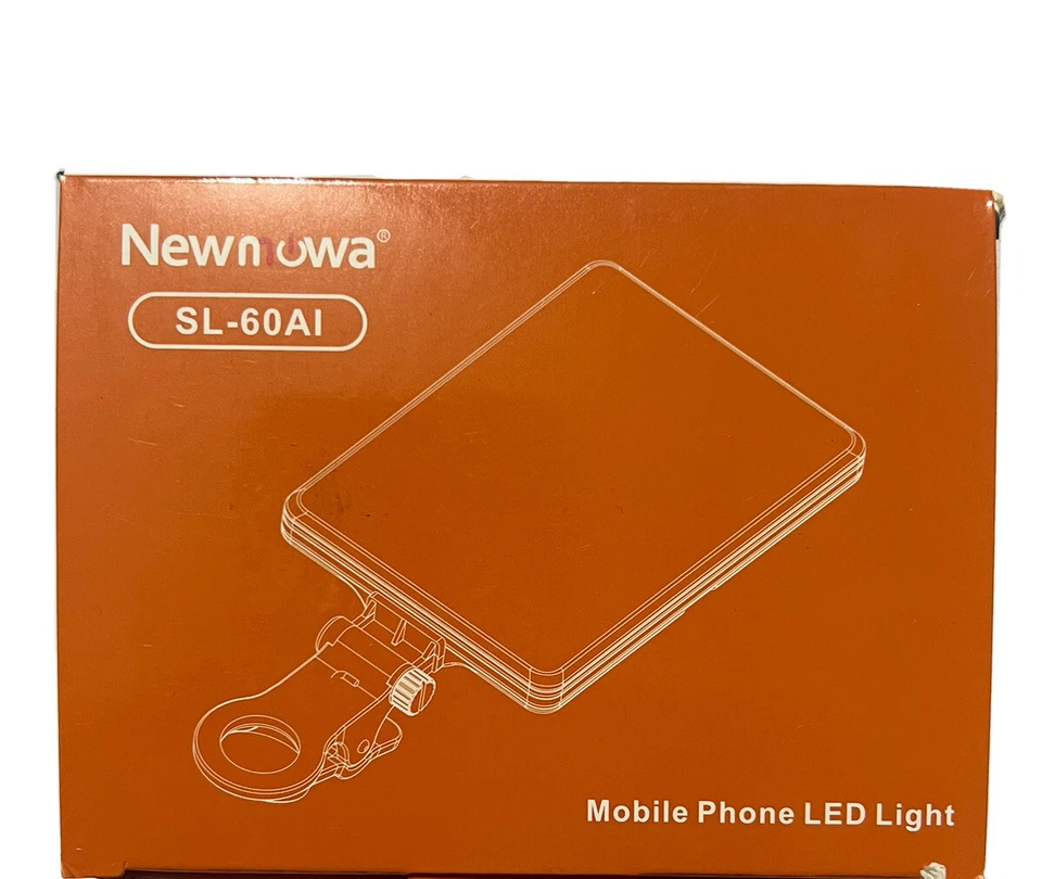 Newmowa 60 LED High Power Rechargeable Clip Fill Video Light with Front & Back - Image 1 of 1