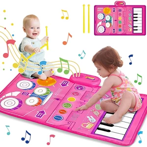 1 Year Old Girl Gifts, Piano Mat Baby Toys for 1 Year Old Girl, 2 in 1 Toddler M - Picture 1 of 12