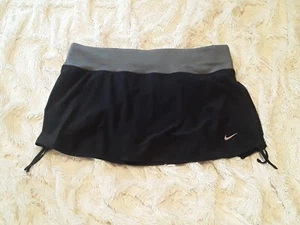 Nike Dri-Fit Womens Golf Tennis Skort Sz:M Black/Gray Classic Fit Elastic Waist - Picture 1 of 14