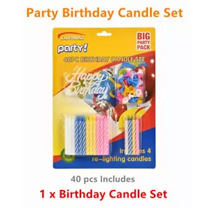 40Pcs Magical Romantic Birthday Candle Blossom Lotus Musical Flower Happy Party - Picture 1 of 1
