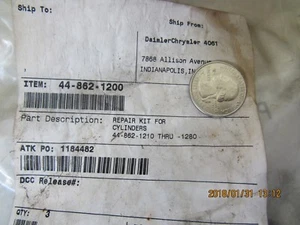 Kit de reparación de cilindros 44-862-1210 a través de 1280 qty-3 - Imagen 1 de 2