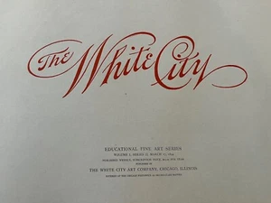 1893 Complete 80-Photo Print "The White City" Art Co Folio Chicago World's Fair - Picture 1 of 12