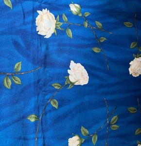A Rose for Diana by Rose & Hubble Princess Diana cotton fabric 87" X 44", VTG. - Picture 1 of 3