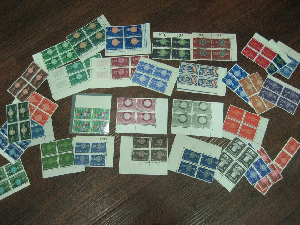 1960 EUROPA YEARSET MNH STAMPS BLOCK INCL LIECHTENSTIEN CAT£800 DEALERS £240 - Image 1 of 4