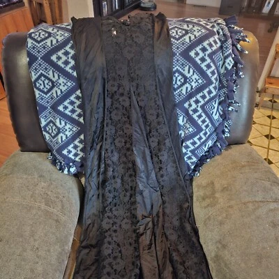 Fantasy lingerie black lace gown size medium - Image 1 of 4