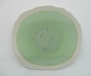 JARS FRANCE PLUME VERT PRECIEUX DESSERT / SALAD PLATE - 8 3/4" x 8 1/8" 0810B - Picture 1 of 2
