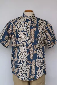 Reyn Spooner Reverse Print Tiki Pullover Shirt M Neu - Bild 1 von 4