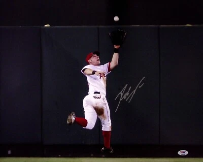 Reggie Willits Signed Angels Baseball 16x20 Photo PSA/DNA Rookie COA Autograph 1 - Image 1 of 4