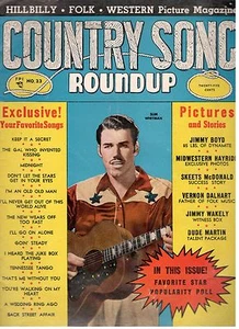 COUNTRY SONG ROUNDUP VOL. 1 NO. 23 APRIL 1953 COND: GOOD PICTURE MAGAZINE - Picture 1 of 2