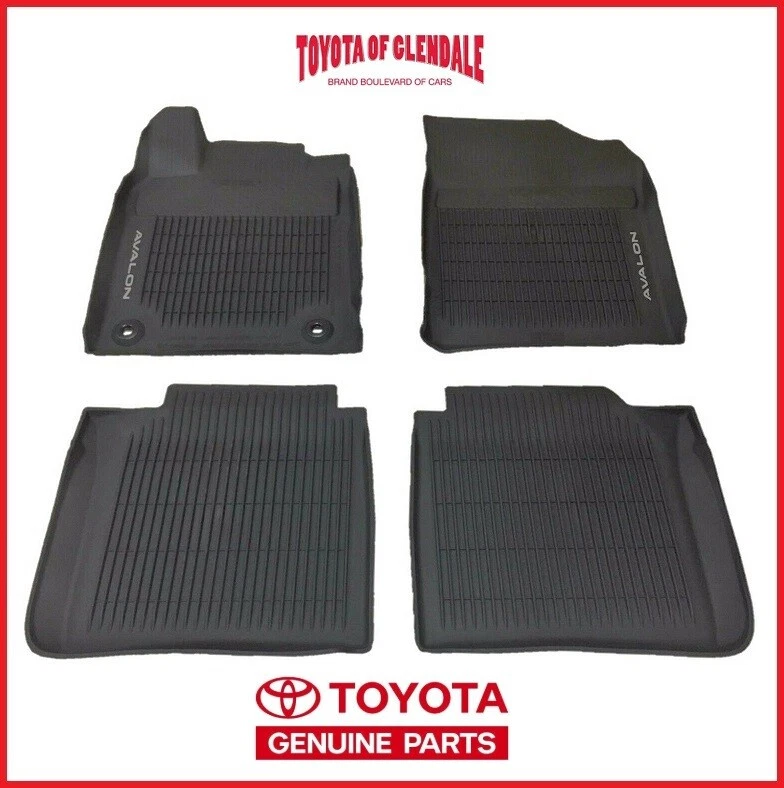 2013-2018 TOYOTA AVALON / HV ALL WEATHER RUBBER MATS GENUINE OEM PT908-07165-02 - Image 1 of 1