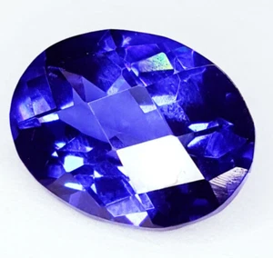 Piedras preciosas sueltas de tanzanita azul natural 10 quilates certificadas corte ovalado anillo tamaño gemas G3 - Imagen 1 de 14
