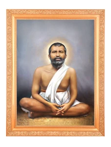 Ramakrishna Paramhansa Digital Print Photo In Golden Artwork Frame 11 x 14 Inch) - Picture 1 of 3