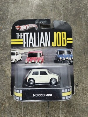 2012 HOT WHEELS RETRO ENTERTAINMENT THE ITALIAN JOB MORRIS MINI WHITE   - Image 1 of 4