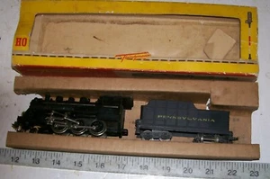 RARE FLEISCHMANN HO 1355 Metal Mogul 2-6-0 Steam Locomotive &Tender PENNSYLVANIA - Picture 1 of 10