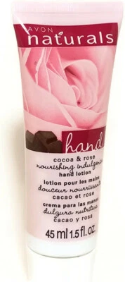 Loción de manos Avon Naturals COCOA & ROSE 1,5 fl oz DESCONTINUADO NUEVO STOCK ANTIGUO Foto 1 de 4
