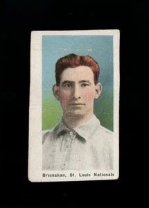 1910 1911 M116 SPORTING NEWS ROGER BRESNAHAN BLUE BACKGROUND BLANK BACK CARDINAL - Picture 1 of 2