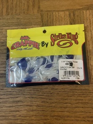 Mr. Crappie Strike King 1,75 pulgadas Crappie Thunder Blue Pearl-NUEVO-ENVÍO 24 HORAS Foto 1 de 4