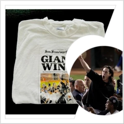 Camiseta de los Gigantes de San Francisco Serie Mundial 2010 San Chronicle Giants Win It Foto 1 de 4