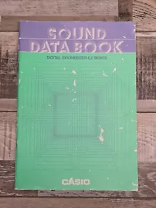 Casio Sound Data Book for CZ Series Digital Synthesizers - Picture 1 of 3