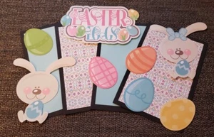 Easter eggs and bunny printed die cuts and photo mat set #828 - Picture 1 of 1