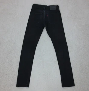 Jean Skinny Levi's 510 W28 L32 Noir Brut Zip Fly Streetwear - Imagen 1 de 19