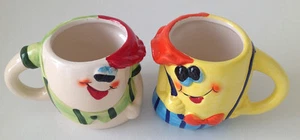 Becher 2 er Set Tasse mit Henkel Kaffetasse lustige Motive I Love You Boy Liebe - Picture 1 of 1