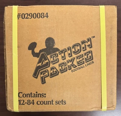 1990 Action Packed Football Rookie Update Set Case (12) Factory Sealed - Image 1 of 4
