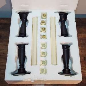 Set 4 Candele per Finestre a Batteria Valerie Parr Hill - Finitura Nera - Foto 1 di 7