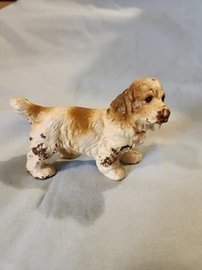 ANTIGUO PISAPAPELES DE HIERRO FUNDIDO HUBLEY COCKER SPANIEL PERRO PINTURA ORIGINAL COMO SE ENCUENTRA - Imagen 1 de 9