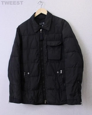 Armani Jeans Vintage  90's Mens Nylon AJ Quilted Jacket Coat Size M - Image 1 of 4