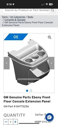 Chevrolet Express Van GMC Savana 2008-2025 consola central portavasos de almacenamiento OEM Foto 1 de 4