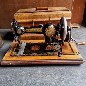 Máquina de coser Jones Royal Queen Alexandra antigua c. 1910s - Imagen 1 de 24