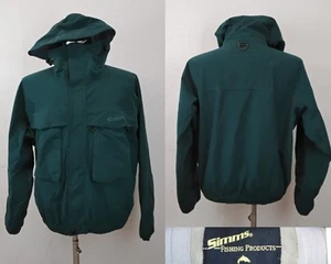 Vintage Simms Gore-tex Dry Coat Men's M Green Waterproof #Z4395 - Picture 1 of 17