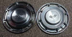 1960 Chevy Impala 2 (pair) 14” Hubcaps Wheel Covers - Picture 1 of 9