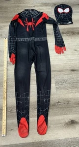 Spiderman Miles Morales Kids Medium Halloween Costume + Mask Child Marvel - Picture 1 of 4