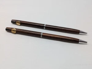 Vintage Prudential Financial Hallmark Holz Kugelschreiber STIFT DRUCKBLEISTIFT SET - Bild 1 von 9