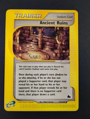 Ancient Ruins 119/144 Skyridge Non-Holo 2003 Trainer Stadium Pokemon Card NM/LP - Image 1 of 3