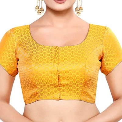 Blusa Sari Preparada Diseñador Cosida Lehenga Choli Top Corto Boda Fiesta Ropa Foto 1 de 3