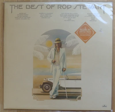 ROD STEWART The Best Of Rod Stewart 2-LP Set 1977 Original UK Vinyl EX - Image 1 of 4